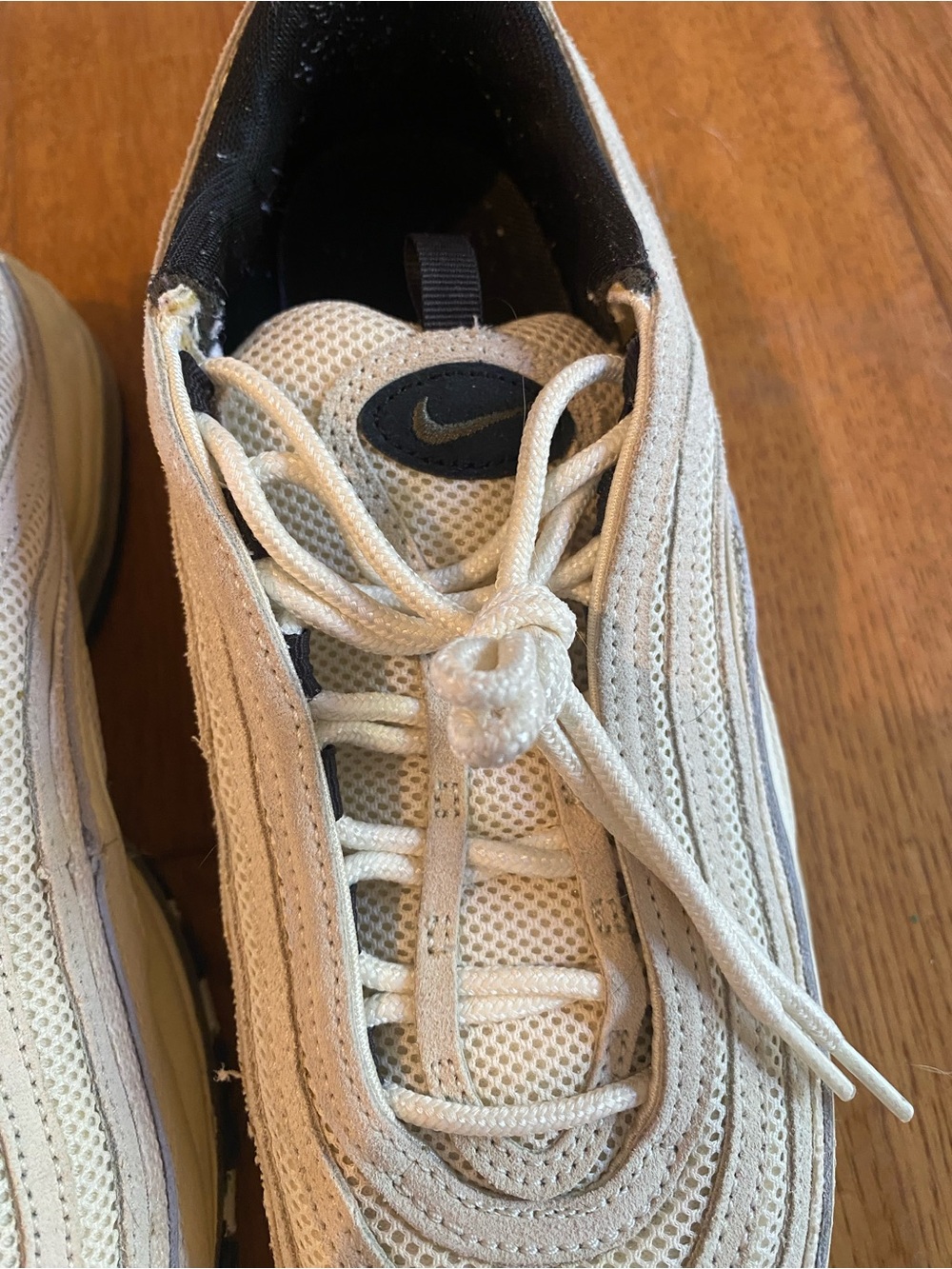 Nike Men’s Off-White/Cream Air Max 97 Sneakers - Picture 7 of 7